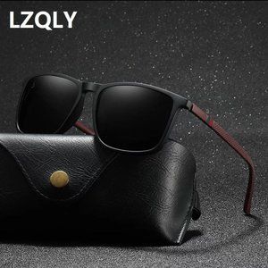 Luxury Square Vintage Polarized Sunglasses For Men Women Fashion Travel Driving